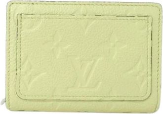 Louis Vuitton Pre-owned Monogram Empreinte Lederen Portemonnee - Heren - Vintage Accessoires - Groen - ONE Size - Leer - Vintage