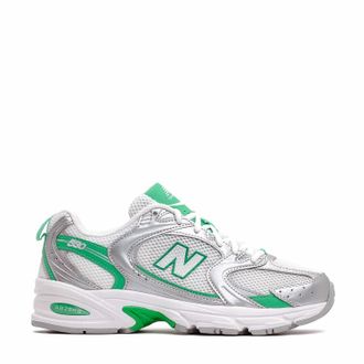 New Balance Mens 530 Sneaker In Silver Green