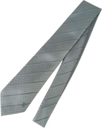 Louis Vuitton Pre-owned Accessories, male, Gray, Size: ONE SIZE Pre-owned Cravat