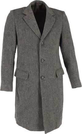 Jil Sander Pre-owned Mens Jil Long Coat in Grey Wool - Size IT 50 (Mens)