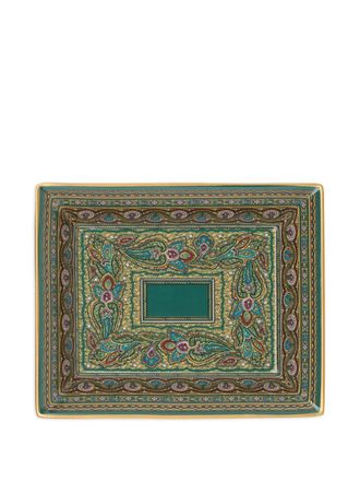 Etro Home Paisley tray - Green
