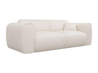 Vente-Unique Sof&aacute; cama de 3 plazas en tela texturizada beige POGNIA
