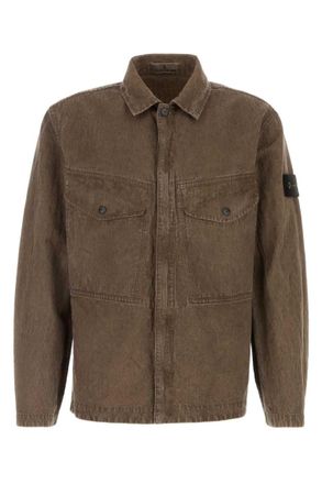 Stone Island Lead Grey Regular Overshirt