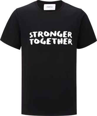 Ports V T-shirt Stronger Together - Nero