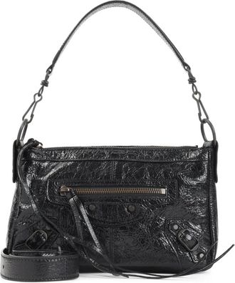 Balenciaga Shoulder Bags, female, Black, Size: ONE SIZE Le City Moto Shoulder Bag