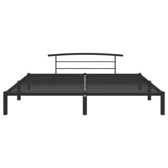 Berkfield Home Elegant Bed Frame Black Metal 200x200 cm