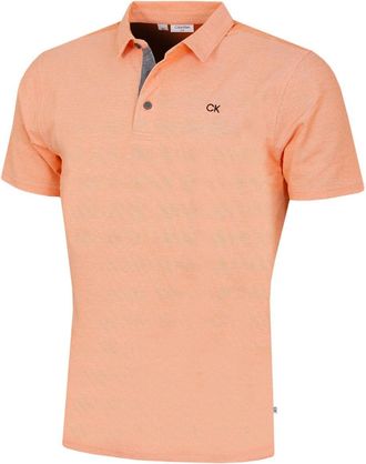 Calvin Klein Mens Prep Campus Golf Polo Shirt - Orange - XXXXXL