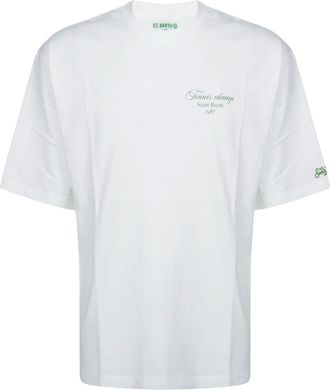 MC2 Saint Barth Delmar Oversize T-Shirt - Heren - Tops - Wit - Maat: M Katoen
