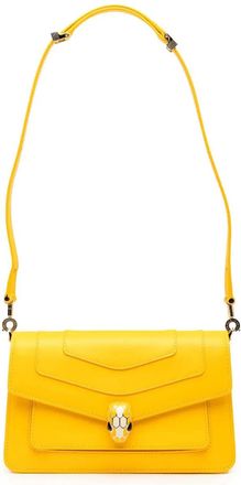 Bulgari 2000-2025 Calfskin Serpenti Forever East West shoulder bag - Yellow