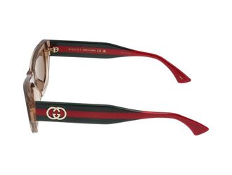 Gucci Womens Gg2116s Logo-Embellished Acetate Sunglasses Brown