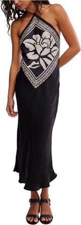 Free People Citrine Midi Dress in Raven Combo at Nordstrom, Size X-Large