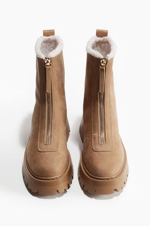 H&M Boots mit warmem Futter - Beige