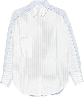Tela Pinstripe Panelled Shirt