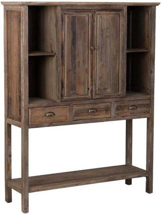 Wanderlust Deco Armario De Madera Con 2 Puertas Y 3 Cajones 127x40x163,5h Cm