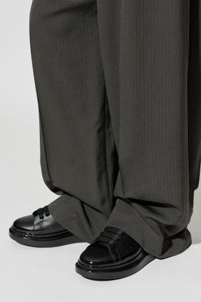 Alexander McQueen Sports Shoes With Logo, Mens, Black