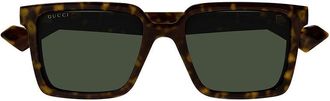 Gucci GG1540S002 Square Full Rim Sunglasses - Brown