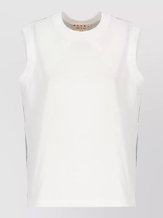 Marni sleeveless top relaxed fit floral pattern