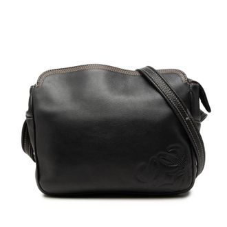 Loewe Pre-owned Loewe Leather Anagram Crossbody Unisex HR57F7IHUDR65MSX