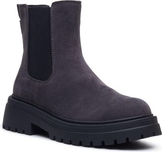 Hush Puppies Rose Chelsea Leder Dames Charcoal Hakken Chelsea Boots