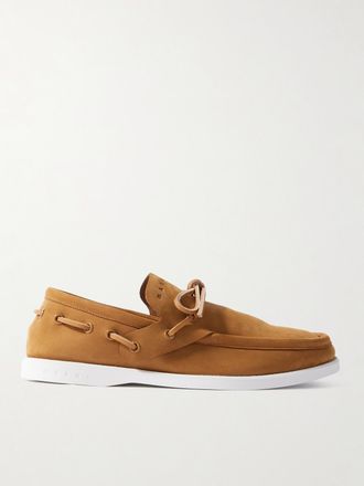 Marni Mocassini In Camoscio Goffrato - Marrone