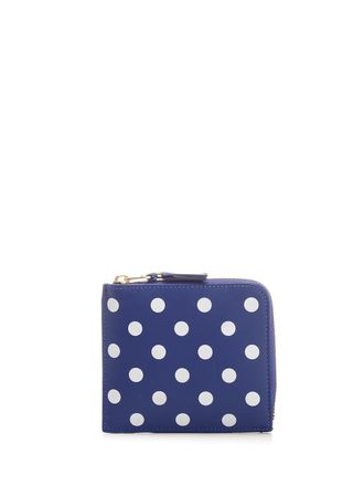 Comme Des Gar&ccedil;ons Zipped Wallet Wallets Blue