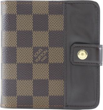 Louis Vuitton Brown Damier Canvas Wallet (Bi-Fold) (Pre-Owned)