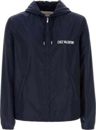 Valentino Garavani Navy Blue Nylon Jacket