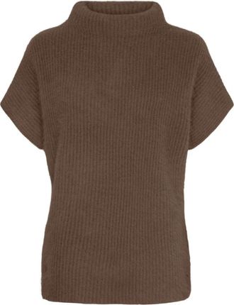 BTF-CPH Cashmere Raccoon SS Pullover - Dames - Coltruien - Bruin - 2XL - Wol - Truien & Vesten
