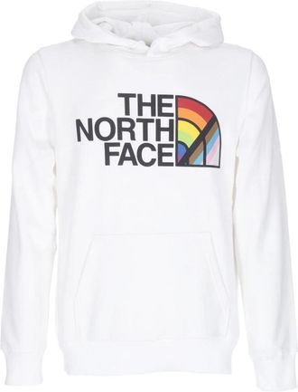 The North Face Rainbow Pride Hoodie Sweatshirt - Heren - Sportshirts - Wit - XL - Katoen - Fitness