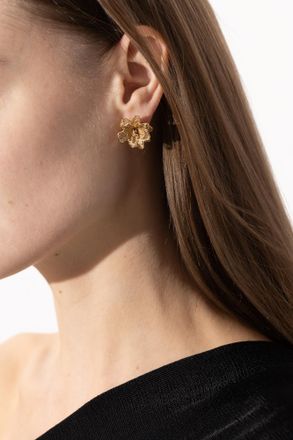 Jimmy Choo London Brass Earrings, Womens, Gold