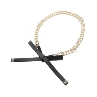 Chanel Pre-owned Chain belt - female - Chanel Vintage - Vintage Belts - Black - ONE SIZE - Pre-owned