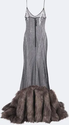 DAVID KOMA Vestido de fiesta con lentejuelas