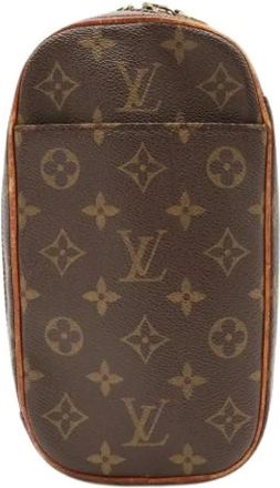 Louis Vuitton Pre-owned Pochette Shoulder Bag - Dames - Vintage Clutch - Bruin - ONE Size - Vintage