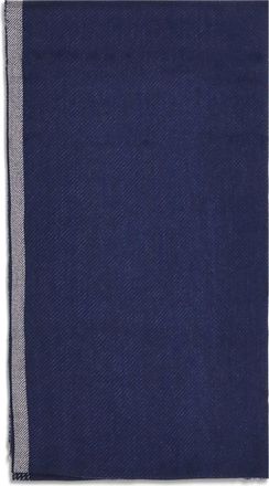 Brunello Cucinelli Mens Cashmere Scarf Blue Scarfs