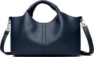 Generic Soft Leather Womens Handbag Tote Bag Fashion Women Shoulder Trendy Female Commute Crossbody Bags Wallet(5pcs)