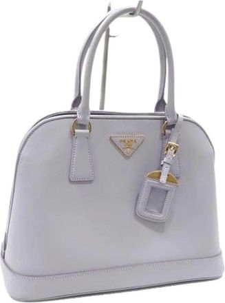 Prada Pre-owned Handbags, female, Purple, Size: ONE SIZE Pre-owned Leather Handbag