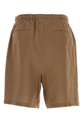 Fendi Solid Bermuda Shorts - Brown