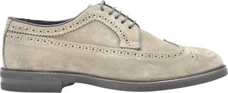 Florsheim Laced Suede Noos - Heren - Veterschoenen - Grijs - 43 EU - Su&egrave;de - Schoenen