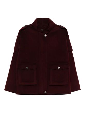 So Allure button-fastening coat - Rood