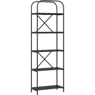 vidaXL Bookshelf Black oak 60 x 30 x 183 cm Engineered wood vidaXL