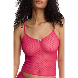 Skarlett Blue Heart Breaker Camisole in Neon Fuchsia at Nordstrom, Size X-Large