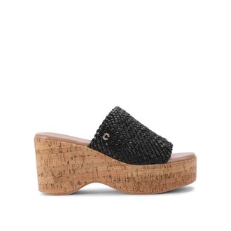 Carvela Womens Krypton Weave Wedge Heels - Black - Size UK 7