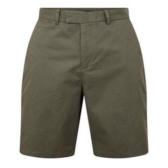 Ted Baker Womens Mens Geometric Regular Shorts (Khaki) Cotton - Size Small