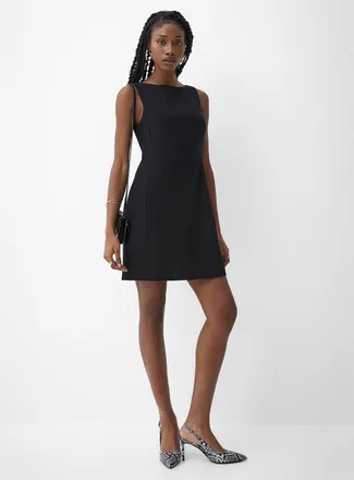 Icone Womens Sleeveless dressy minidress