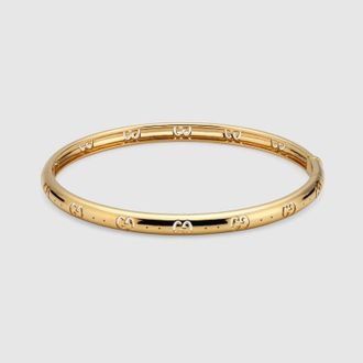 Gucci Icon 18k GG Bracelet, Yellow Gold, Yellow Gold