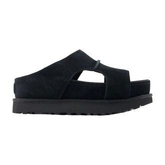 UGG Sliders, female, Black, Size: 10 US Goldenstar Hi Cutout Slide
