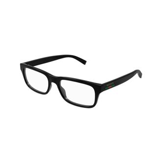 Gucci Rechthoekig Optisch Montuur - Heren - Brillen - Zwart - 56 MM - Accessoires