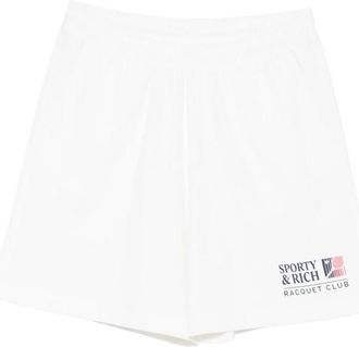 Sporty & Rich Disco Short - Dames - Korte Broeken - Wit - S - Katoen - Korte Broeken