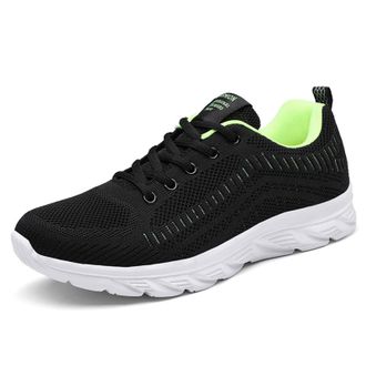 Generic Men Running Trainers Lightweight Slip On Sneakers Breathable Mesh Trainers Comfortable Tennis Shoes Non Slip Casual Shoes Sleek Sneakers Shock Absorbi