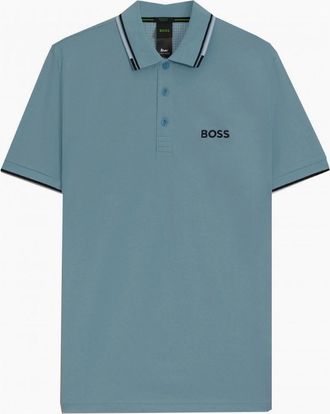 HUGO BOSS Mens Hugo Boss Mens Blue Paddy Pro Polo Shirt - Size: 46